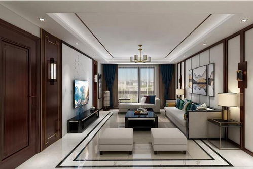 珠海新中式旧房翻新装修设计,浮华 优雅