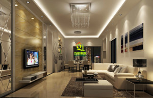 107平米普通户型现代简约家装装修图片设计-珠海齐装网装修效果图