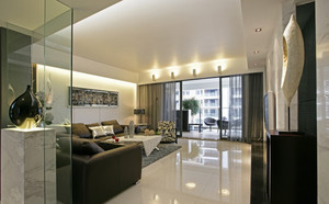 107平米普通户型现代简约家装装修图片设计-珠海齐装网装修效果图