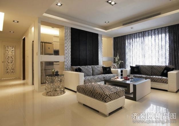 106平米普通户型混搭风格家装装修图片设计-珠海齐装网装修效果图