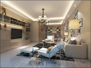156平米普通户型欧式风格家装装修图片设计-珠海齐装网装修效果图