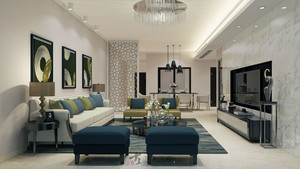 144平米普通户型现代简约家装装修图片设计-珠海齐装网装修效果图