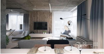 两室两厅超有型室内设计，珠海装修网荐北欧风格家装