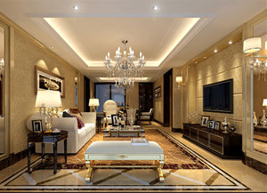 500平米现代简约家装 珠海齐装网装修效果图鉴赏